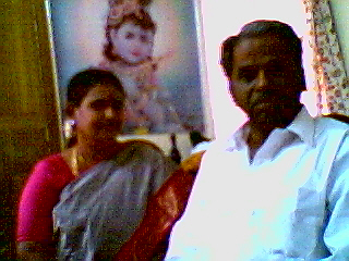 M.SundaraRajan with wife Poonkothai on 31st oct2001